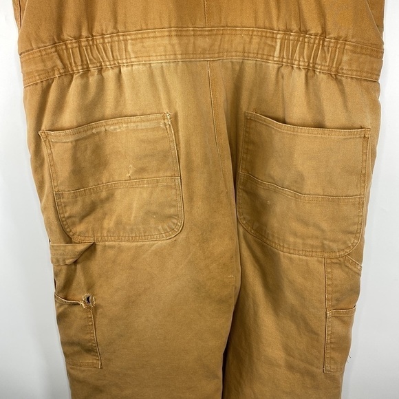 Walls Zero Zone Insulated Canvas Bibs Coveralls Size XL Short - Picture 7 of 10